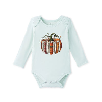 Pumpkin Book Bamboo Baby Onesie