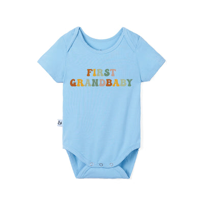 Groovy First Grandbaby Bamboo Baby Onesie