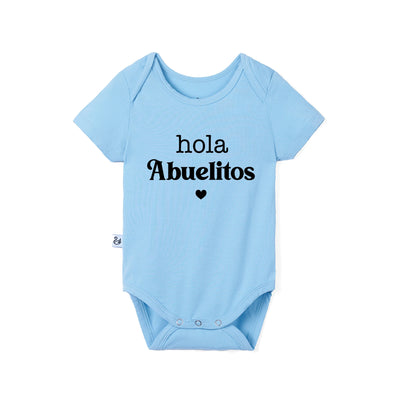 Custom "Hola Abuelitos" Bamboo Bodysuit