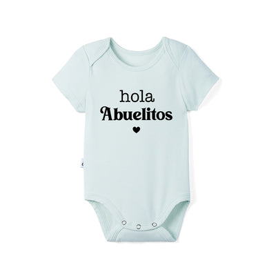 Custom "Hola Abuelitos" Bamboo Bodysuit