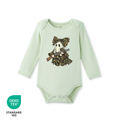 Hunting Ghost Bamboo Baby Onesie