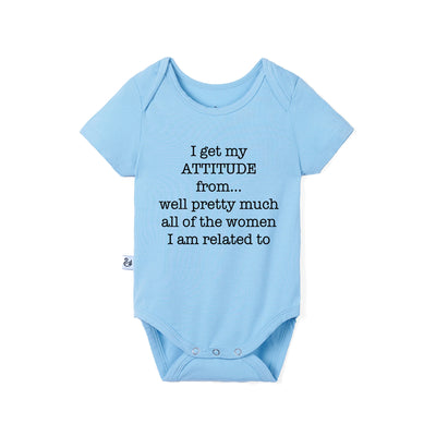 'I Get My Attitude' Bamboo Baby Bodysuit