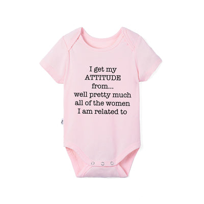 'I Get My Attitude' Bamboo Baby Bodysuit