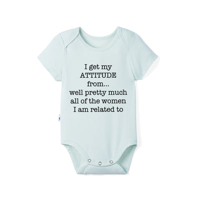 'I Get My Attitude' Bamboo Baby Bodysuit
