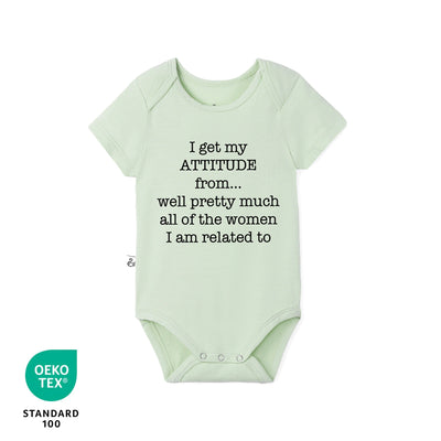 'I Get My Attitude' Bamboo Baby Bodysuit