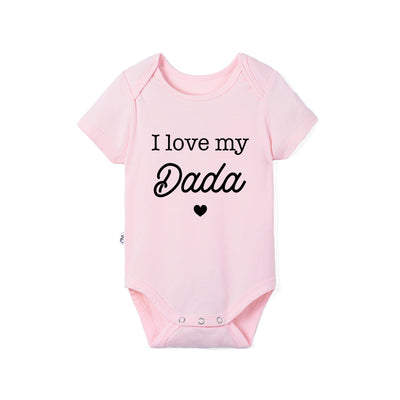 'I Love My Dada' Bamboo Baby Bodysuit