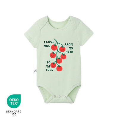 I love you from my head to ma toes Baby Bamboo Onesie