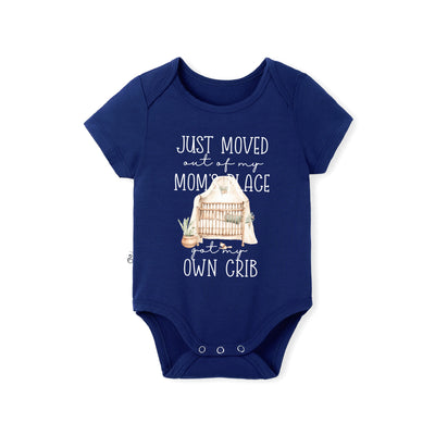 Just Moved Out Of My Mom's Place Got My Own Crib Bamboo Baby Bodysuit