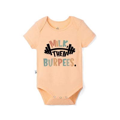 Bamboo 'Milk Then Burpees' Workout Baby Bodysuit