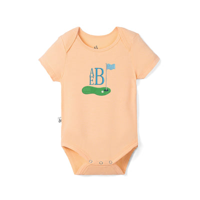 Custom Embroidered Monogram Golf Bamboo Bodysuit