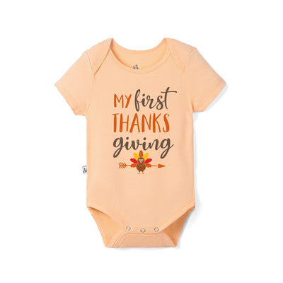 My First Thanksgiving Bamboo Baby Onesie