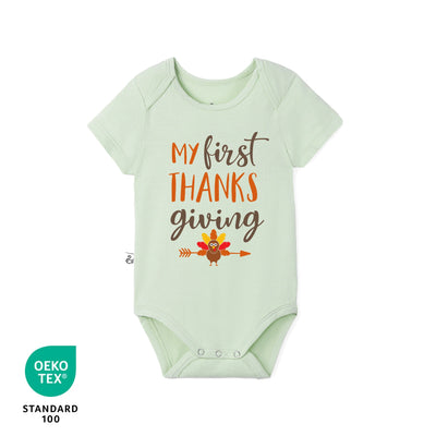 My First Thanksgiving Bamboo Baby Onesie