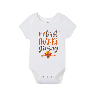 My First Thanksgiving Bamboo Baby Onesie