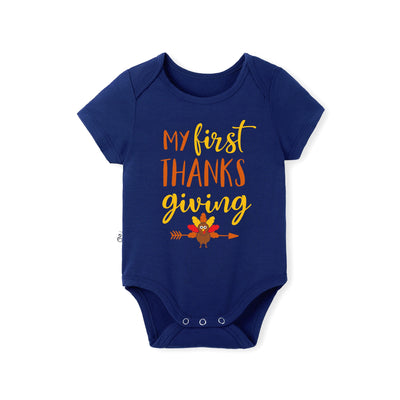 My First Thanksgiving Bamboo Baby Onesie