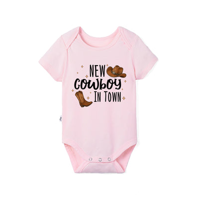 New Cowboy in town Bamboo Baby Onesie