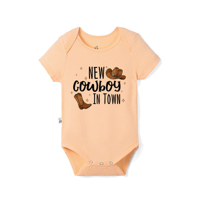 New Cowboy in town Bamboo Baby Onesie
