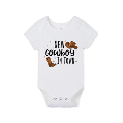 New Cowboy in town Bamboo Baby Onesie