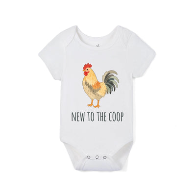New To The Coop Bamboo Onesie