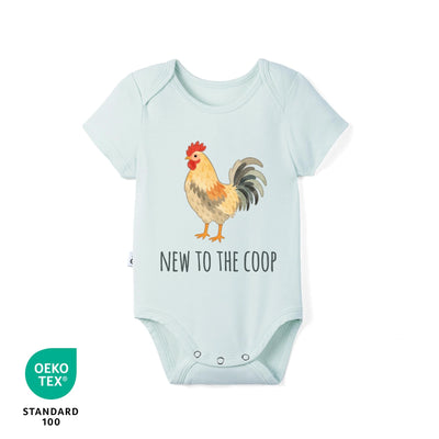 New To The Coop Bamboo Onesie