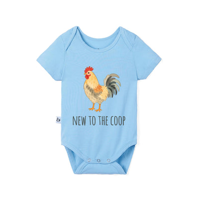 New To The Coop Bamboo Onesie
