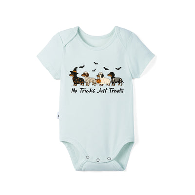 Dachshund Halloween Costumes No Tricks Just Treats Bamboo Baby Onesie