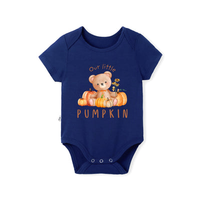 Our Little Pumpkin Autumn Bamboo Baby Bodysuit