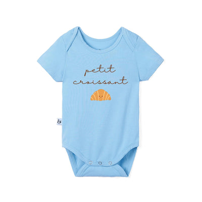 Petite Croissant French Baby Bamboo Onesie
