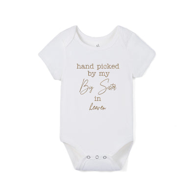 Hand Picked By My Big Sister In Heaven Bamboo Onesie