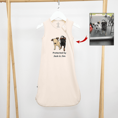 Custom Baby Portrait Sleep Sack | A Timeless Work of Art SwaddleAn