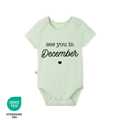 'See You in December' Bamboo Baby Bodysuit