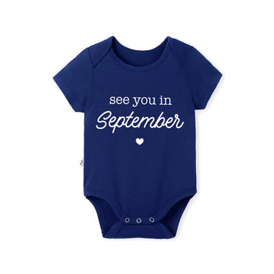 'See You in September' Bamboo Baby Bodysuit