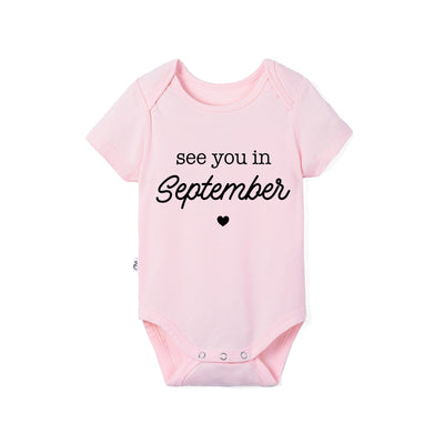 'See You in September' Bamboo Baby Bodysuit