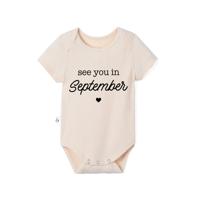 'See You in September' Bamboo Baby Bodysuit