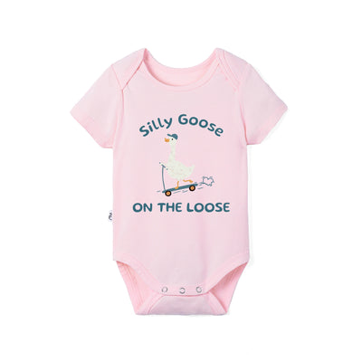 Silly Goose On The Loose Bamboo Baby Onesie
