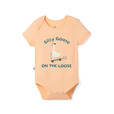 Silly Goose On The Loose Bamboo Baby Onesie