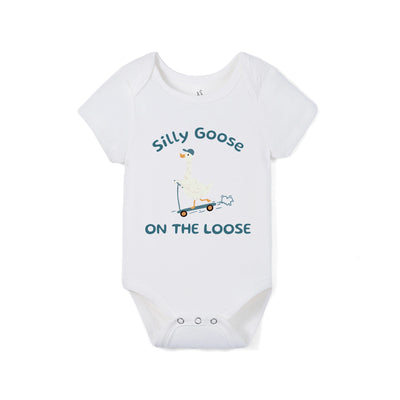 Silly Goose On The Loose Bamboo Baby Onesie