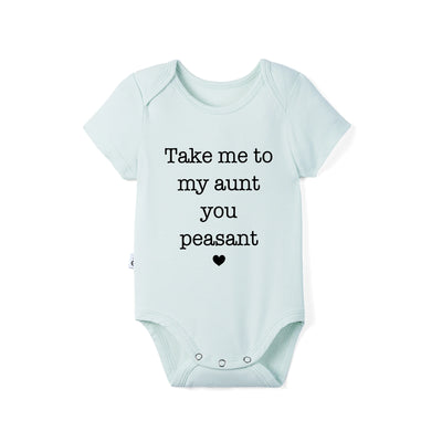 'Take me to my aunt you peasant' Funny Bamboo Onesie
