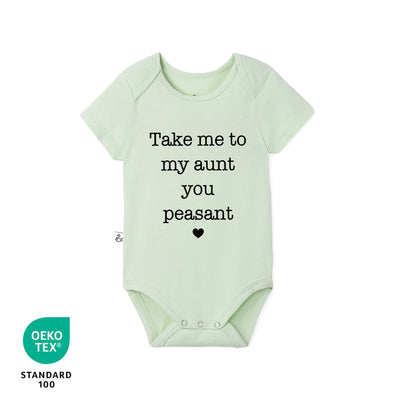'Take me to my aunt you peasant' Funny Bamboo Onesie