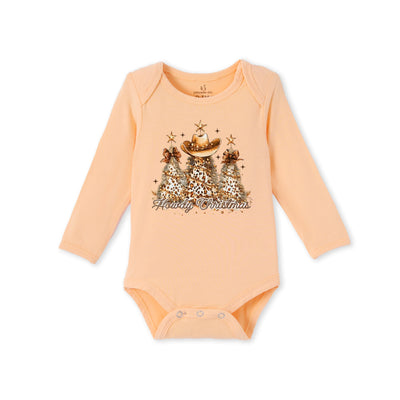 Howdy Christmas Bamboo Baby Onesie