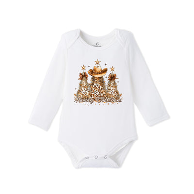 Howdy Christmas Bamboo Baby Onesie