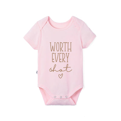 Worth Every Shot Baby Bamboo Onesie